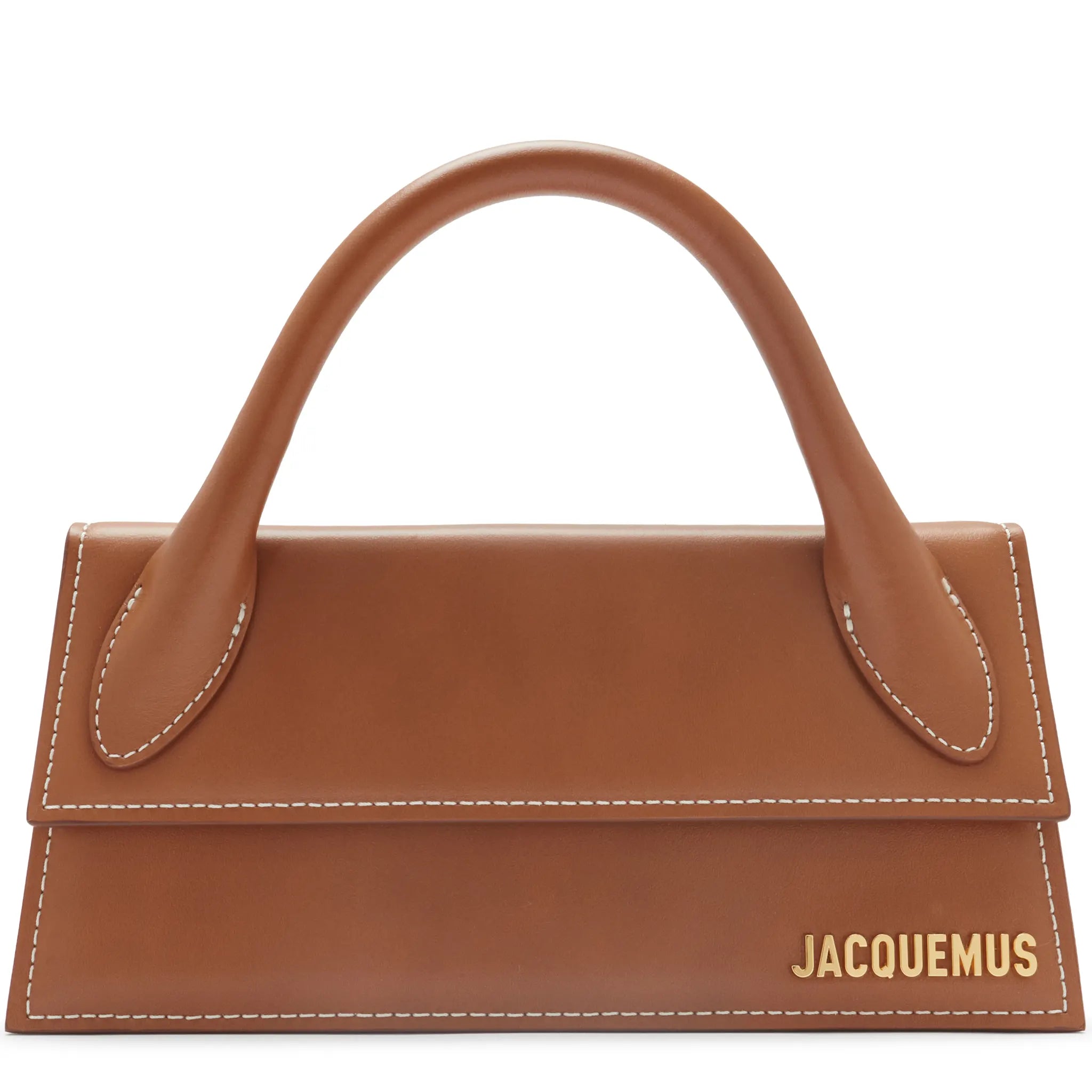 Front View of Preloved - Jacquemus Long Chiquito Signature Light Brown Handbag BAW00004AC01C04811